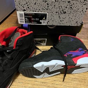 Jordan Black and Red Sneakers Bold Design